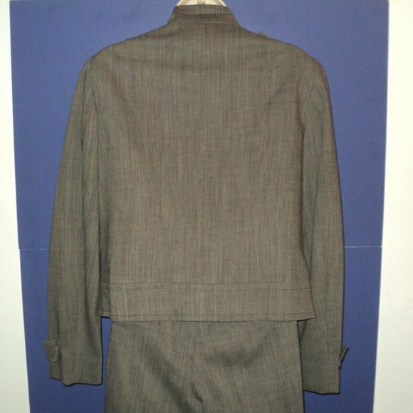 Worth Jacket Size 8, Pants Size 4 Suit Brown-Gray - Picture 2 of 7